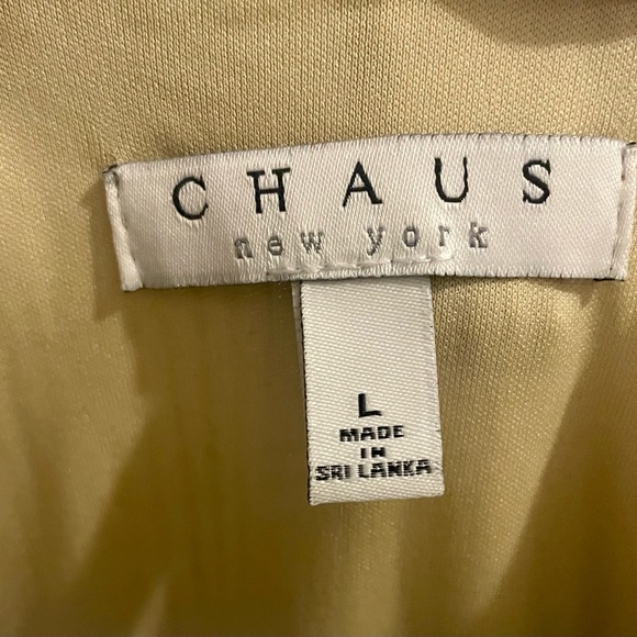 CHAUS New York Blouse size L Cold-shoulder cutouts with rhinestone. - Picture 9 of 11